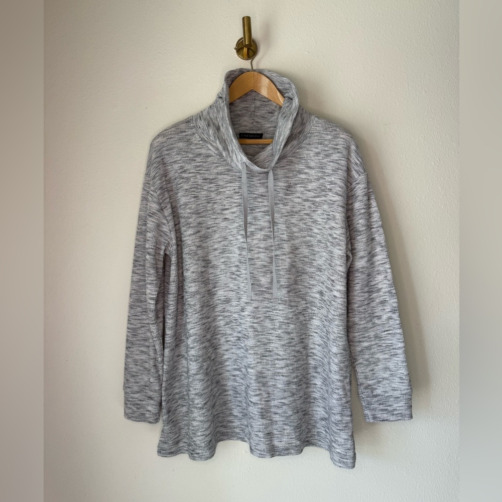 Lane Bryant Gray Cowl Neck Tunic Sweater Plus Size 14/16